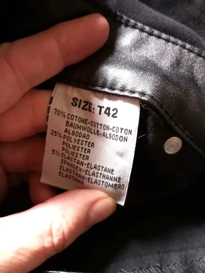 🌸Pantalon bi-matière, BS Jeans, Taille 42 - photo numéro 7