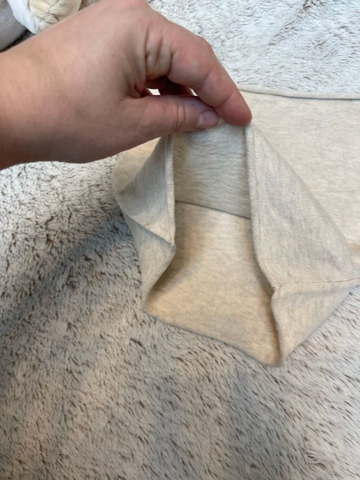 Tour de cou en soie et coton beige - H&M - photo numéro 4