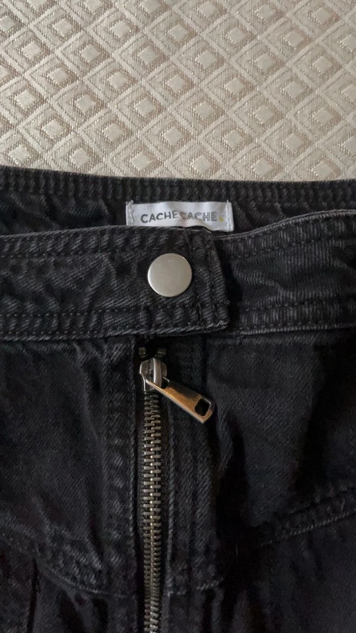 Jupe en jeans noir - photo numéro 2