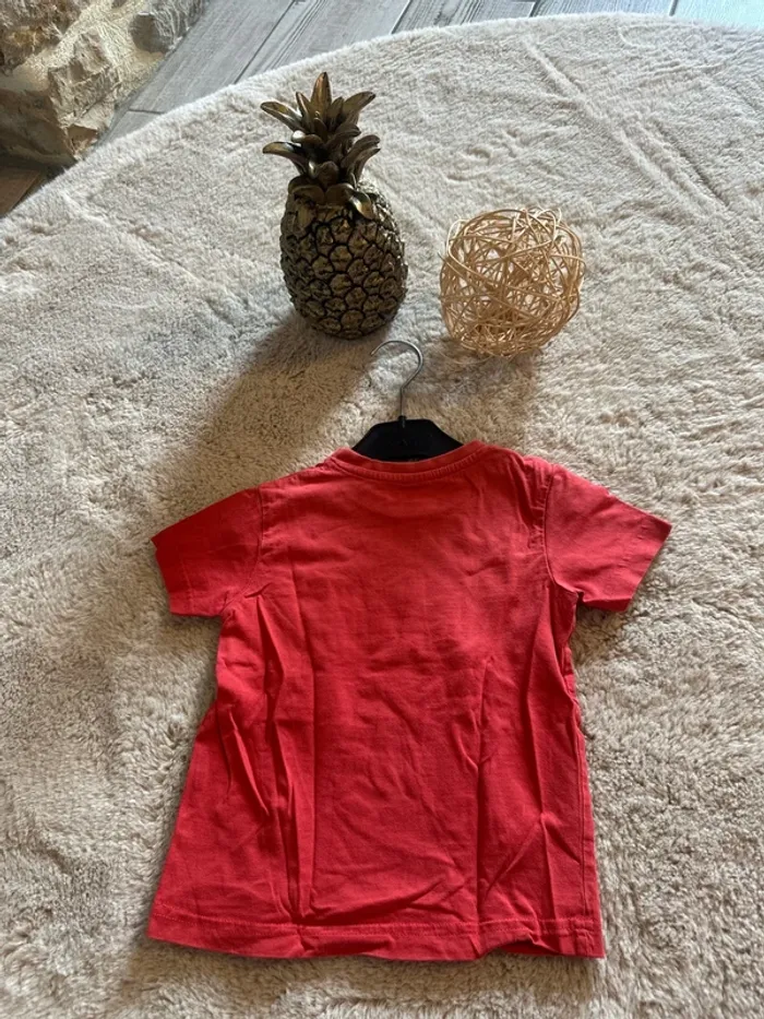 T-shirt simple Tape à l’œil 3 ans rouge - photo numéro 2