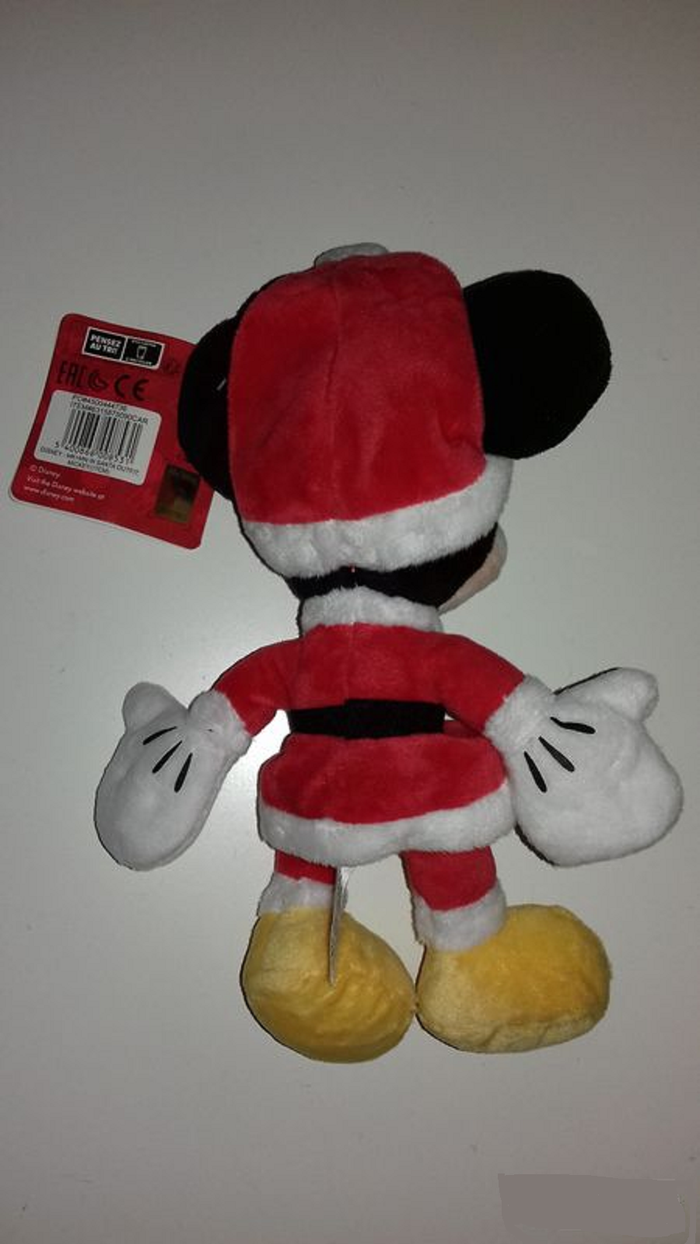 Peluche Mickey de Noel - Disney - 27X18cm - Neuve - photo numéro 4