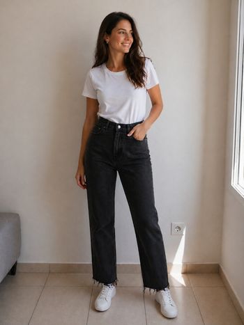 Jeans taille haute