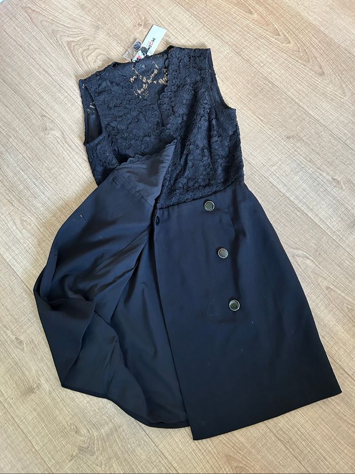 Robe portefeuille noire neuve avec dentelle Morgan taille 36 (valeur 75€) - photo numéro 8