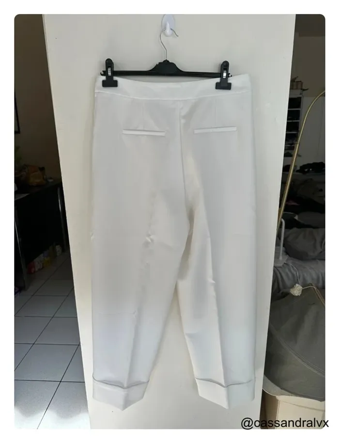 Pantalon fluide blanc - Zara - photo numéro 2