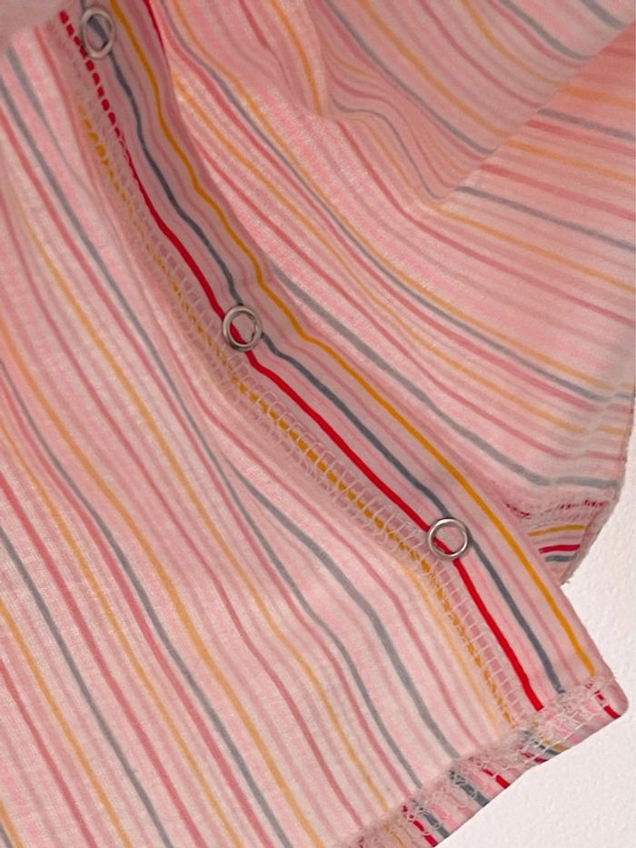 Haut coupe babydoll ou mini robe “grain de blé” pour bébé fille taille 9 mois en coton - photo numéro 4