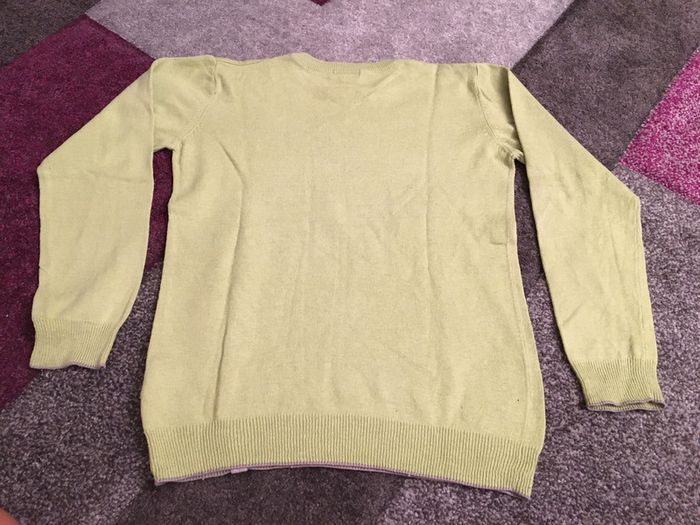 Pull vert Vertbaudet taille 10 ans - photo numéro 2