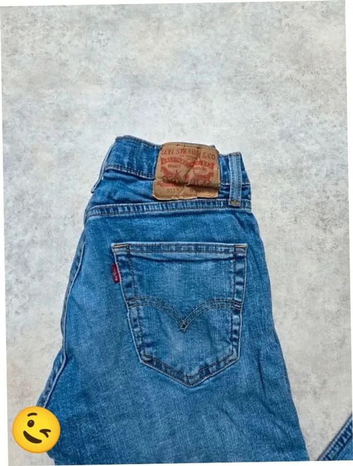 Jeans Levi's 511 W29 FR38 L30 coupe droite bleu Homme Men pan274b - photo numéro 2