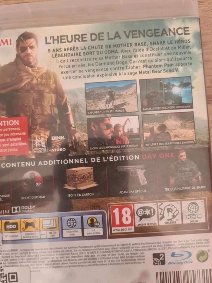 Métal  gear  solid 5  ps3 - photo numéro 2
