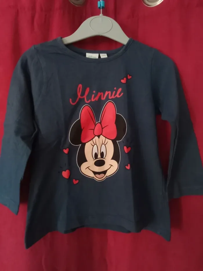 Tee shirt manches longues Minnie 24 mois (29)