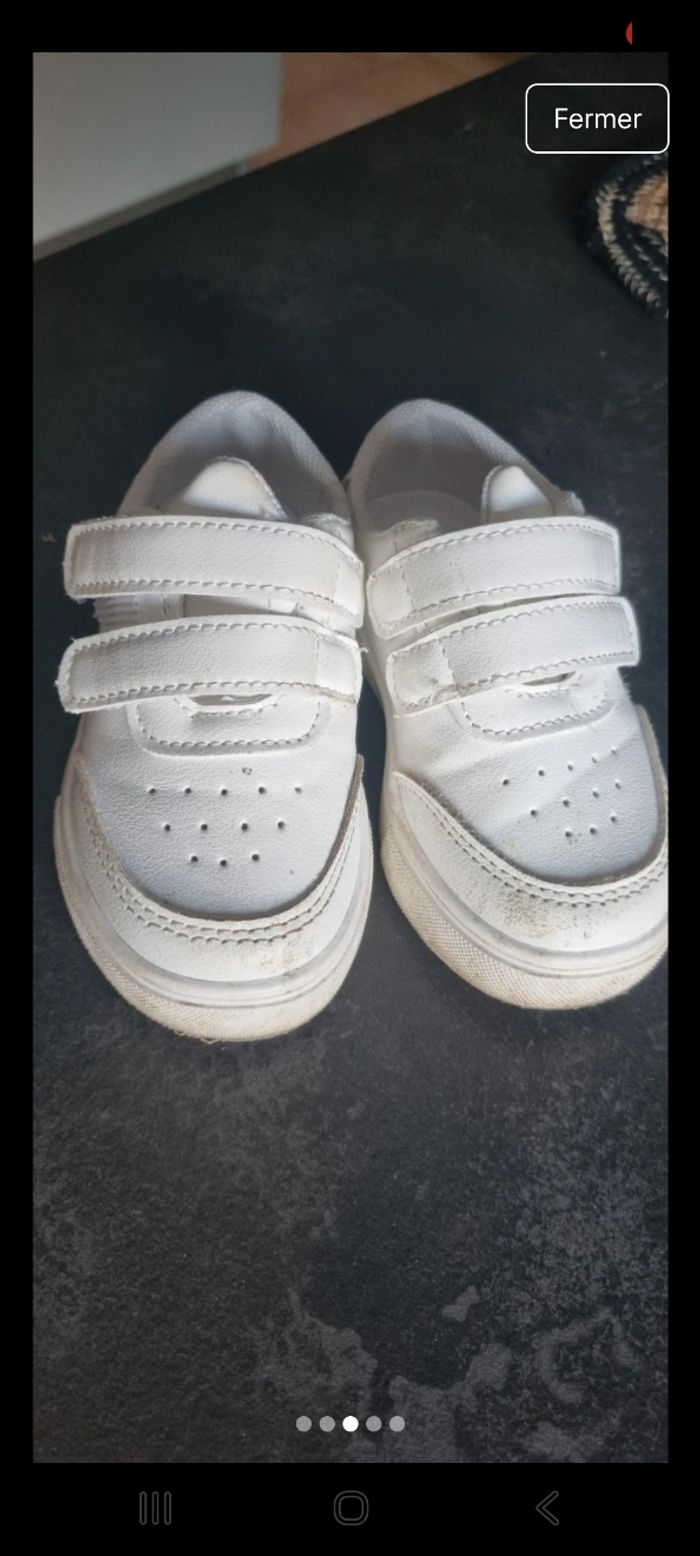 Chaussures baskets blanches  21 et 22 - photo numéro 3
