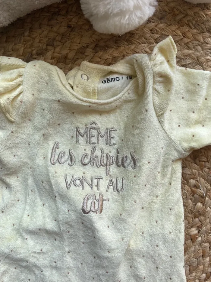 Pyjama gemo en velours - photo numéro 2