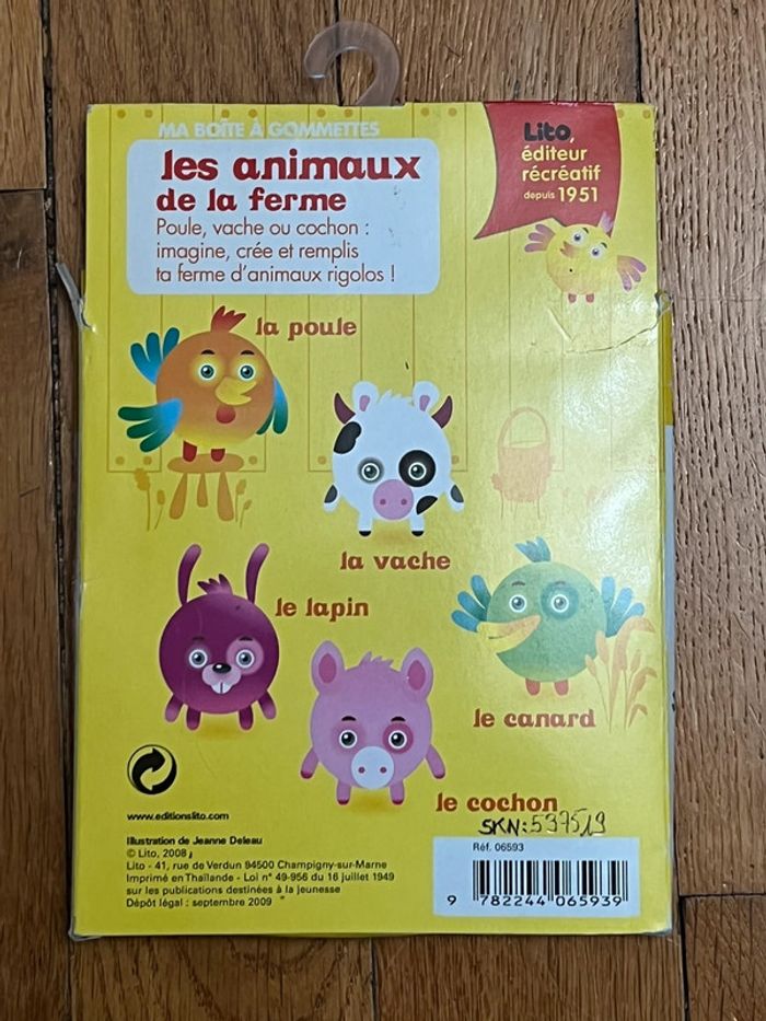 120 autocollant gommettes animaux de la ferme - photo numéro 2