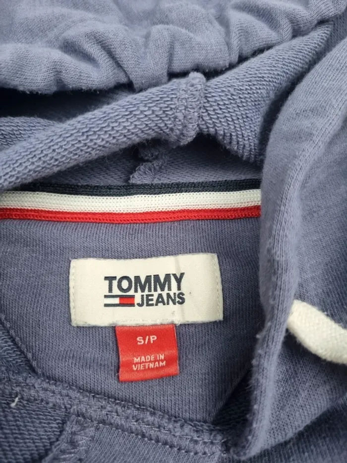 Sweat à capuche Tommy Jeans mauve S Femmes (mesures en photos) - photo numéro 7