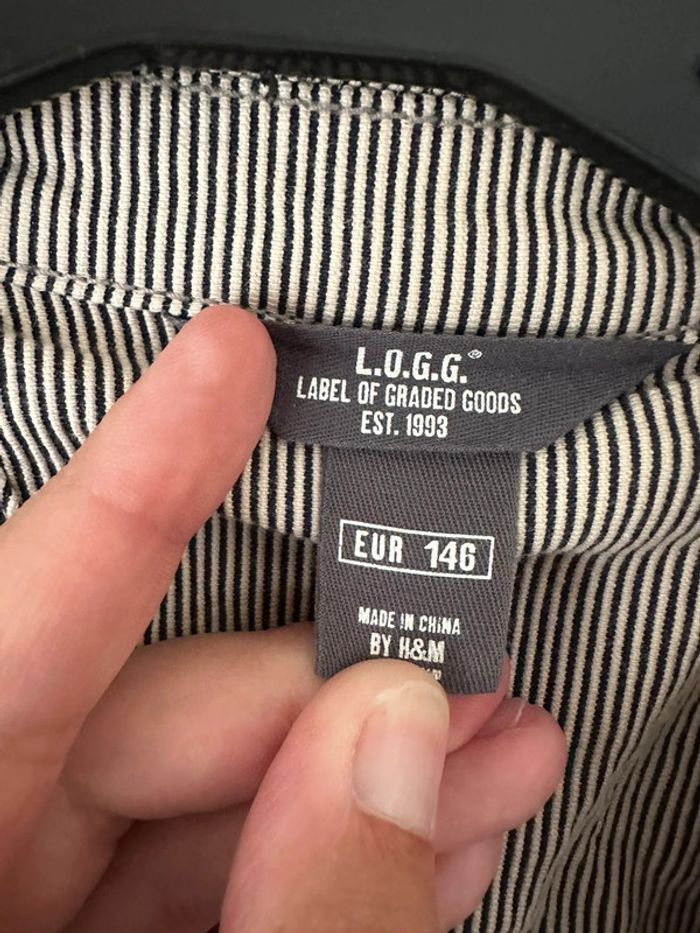 Veste rayé beige LOGG 11 ans - photo numéro 5