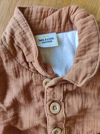 Ensemble gaze de coton tape a l'oeil