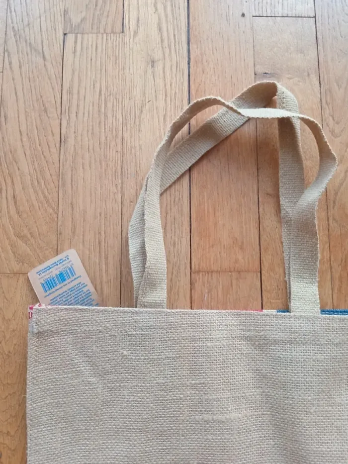 Sac tote bag toile de jute Glorious Britain 40x35 cm neuf avec étiquette acheté en Angleterre - photo numéro 11