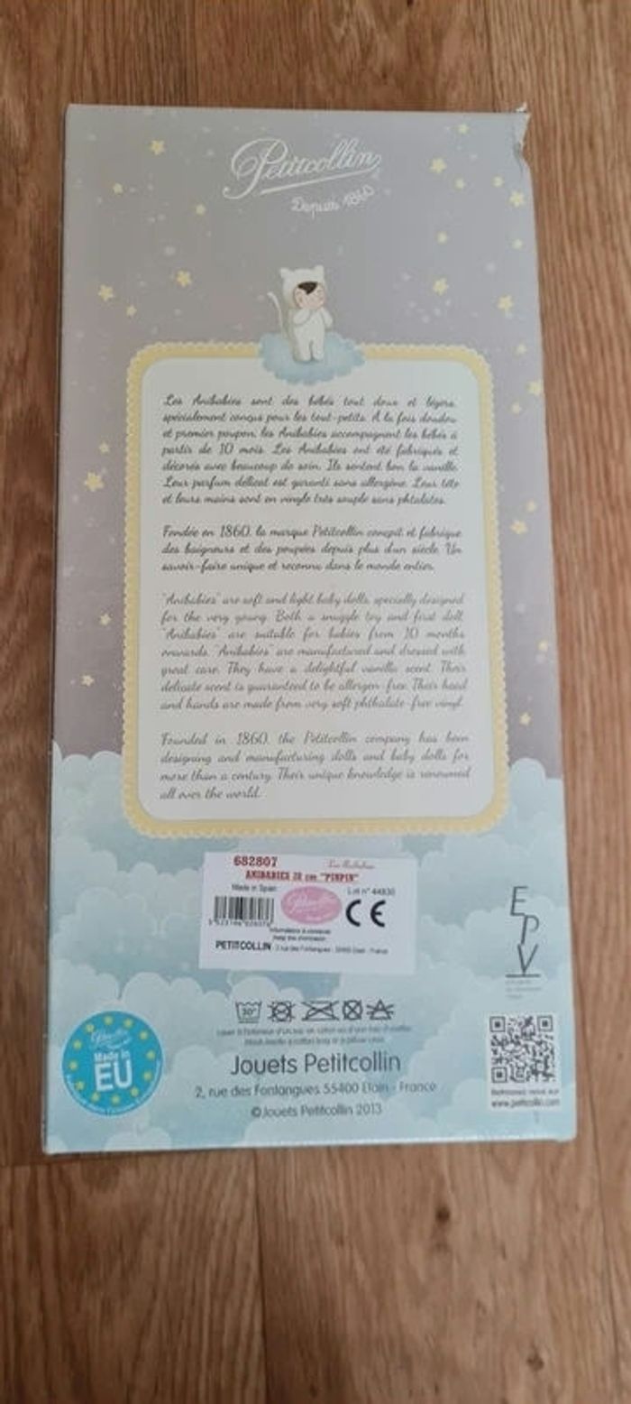 Poupée Anibabies 28 cm :  Petitcollin neuve - photo numéro 3