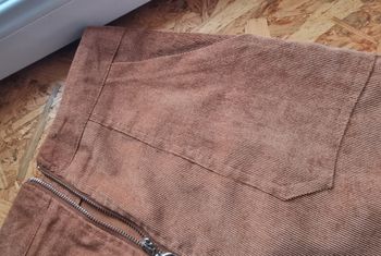 Jupe court imitation velours