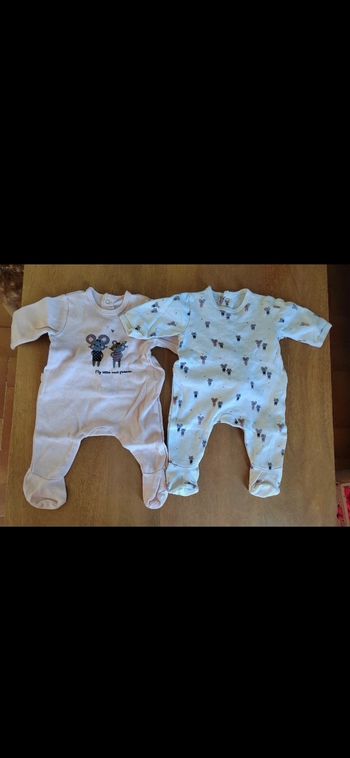 Lot 2 pyjamas fille naissance