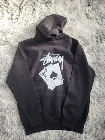 Sweat-shirt Stüssy Rework - Très bon état - Design Iconique - Taille S - Noir