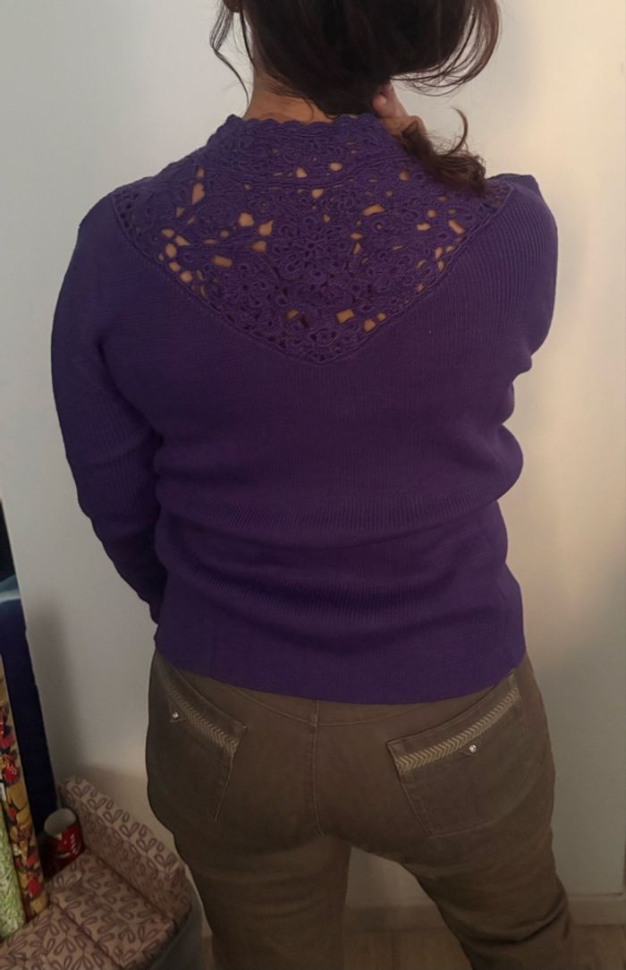 Gilet violet - photo numéro 4