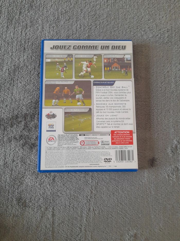 Jeu PlayStation 2 fifa 2004 - photo numéro 2