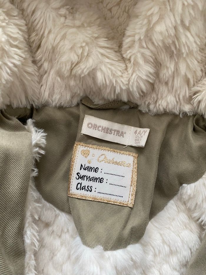 Manteaux fille kaki  Orchestra taille 4 ans - photo numéro 2
