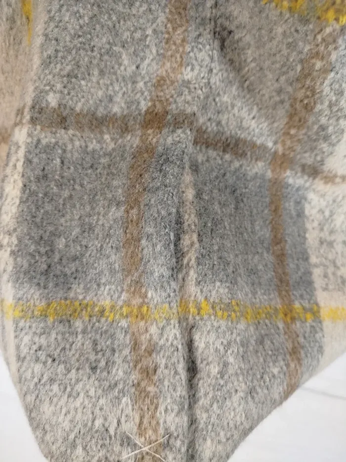 Manteau long femme en laine 44 Camaïeu à rayures - photo numéro 8