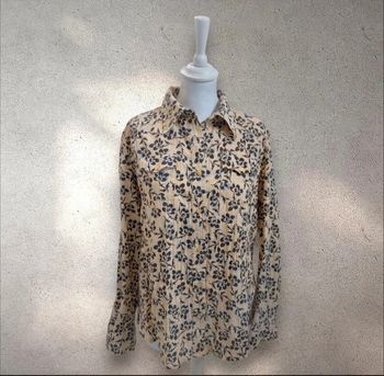 Chemise manches longues à motifs infroissable taille L