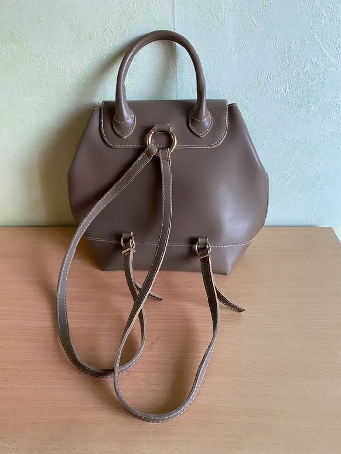 Sac à dos 26x23x9 Taupe Bevely Hills Polo Club - photo numéro 3