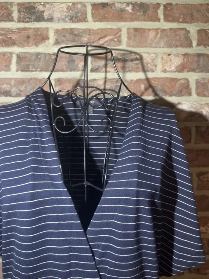 Robe longue Esprit bleu et blanche lignée Taille F : L - photo numéro 8