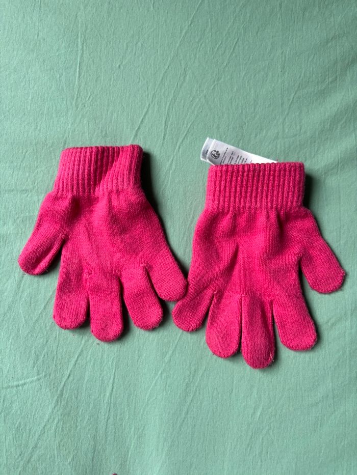Gants roses jacadi taille 1 - photo numéro 3