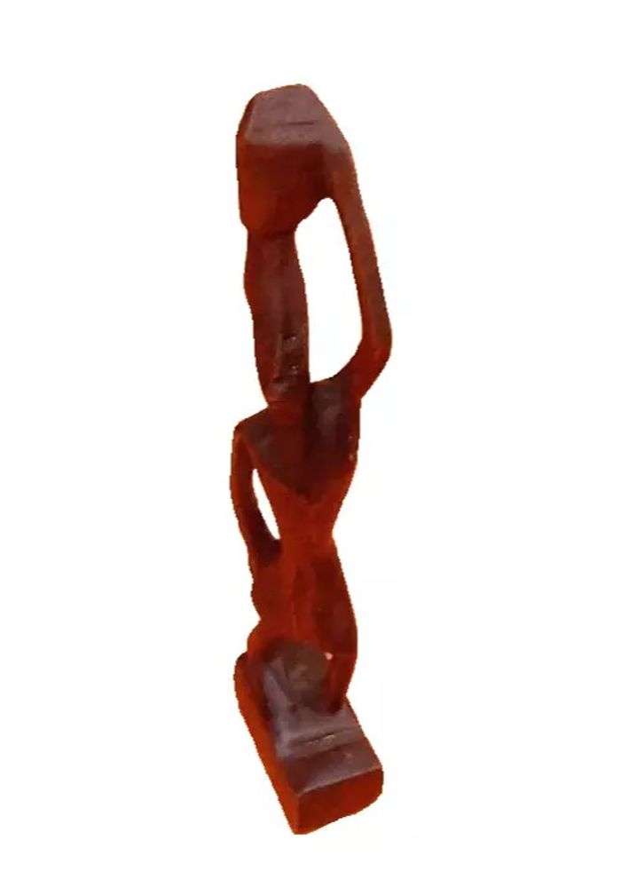 Art Africain Statuette bois sculpté Porteuse - photo numéro 7