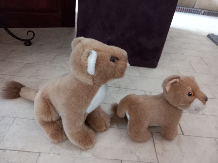 Lot 2 peluches lion - photo numéro 2