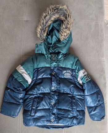 Manteau chaud manches et capuche amovibles