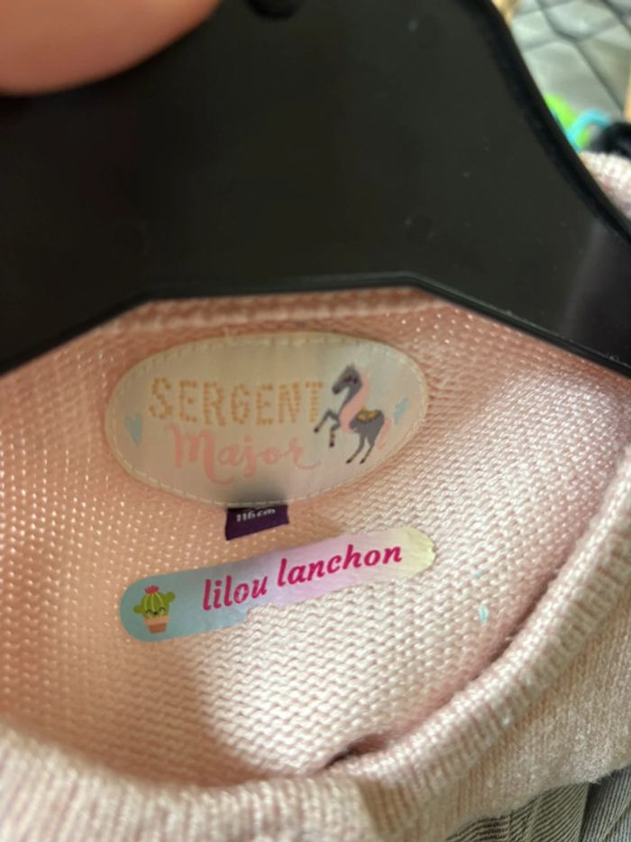 Gilet sergent Major rose - photo numéro 3