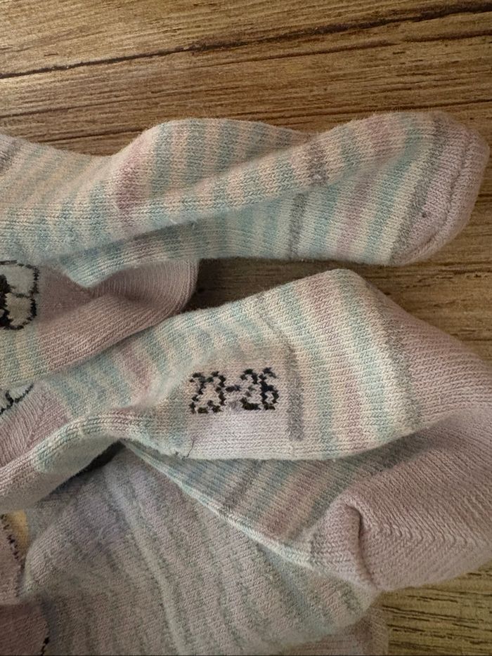 Lot 5 paires de chaussettes 23/26 la reine des neiges - photo numéro 2