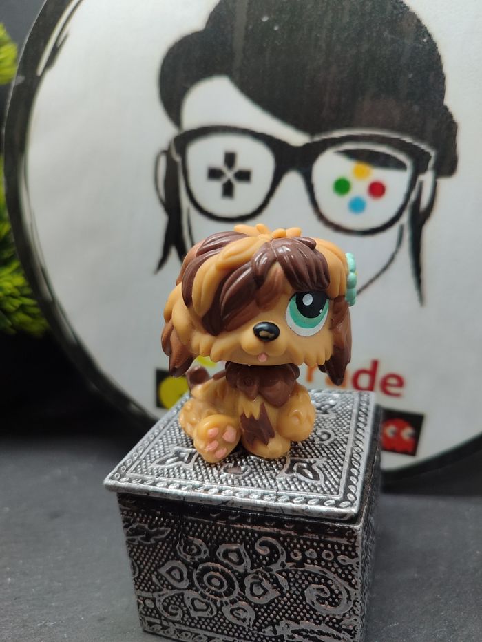 Lps01203 My Littlest Petshop LPS Authentic chien bobtail Sheepdog 1077 dog