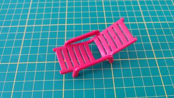 Chaise longue 30234910 pièce détachée Playmobil 5433 Famille avec piscine et plongeoir #B55