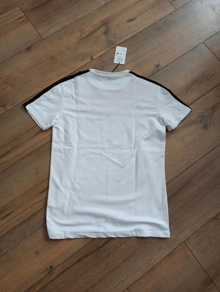 Tee shirt blanc uni homme manches courtes L - photo numéro 5