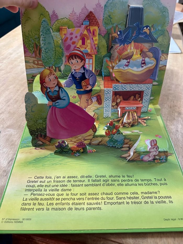 Livre pop-up 3d album ancien Hemma collection Panorama Hansel et Gretel conte - photo numéro 5