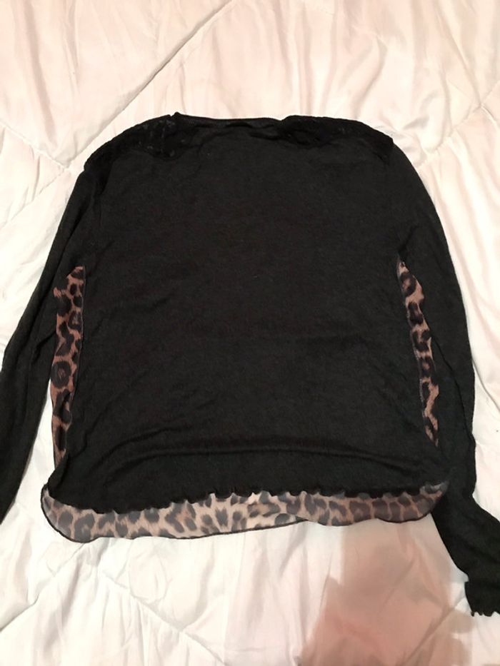 T shirt manche longue léopard - photo numéro 2