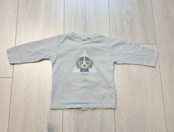 Maillot manche longue gris. Garçon 6 mois. Marque Obaibi