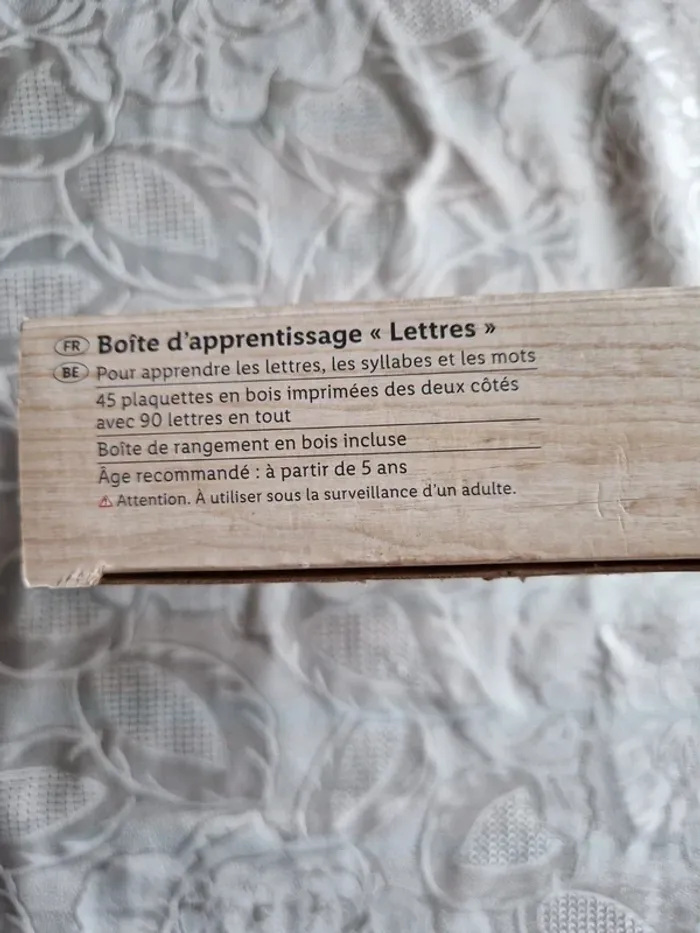 Jeu de boite d'apprentissage les lettres - photo numéro 4