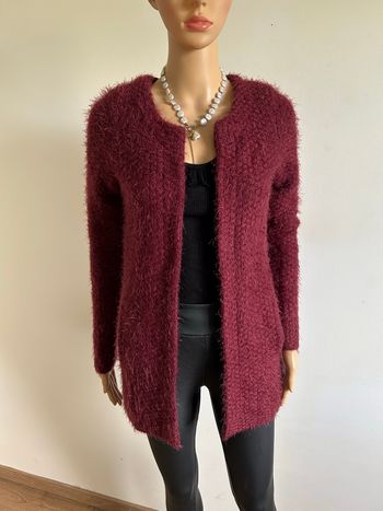 Cardigan bordeaux tout doux Morgan taille XS jamais porté