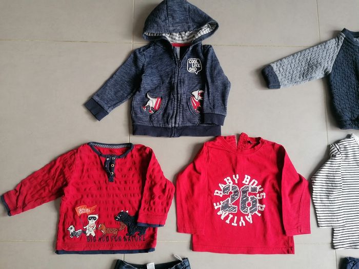 Lot 15 vêtements garçon 18 mois - photo numéro 3