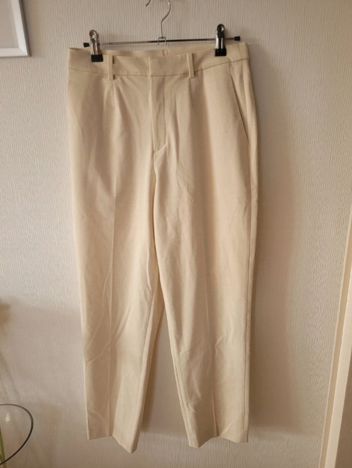Pantalon beige Uniqlo - Taille S