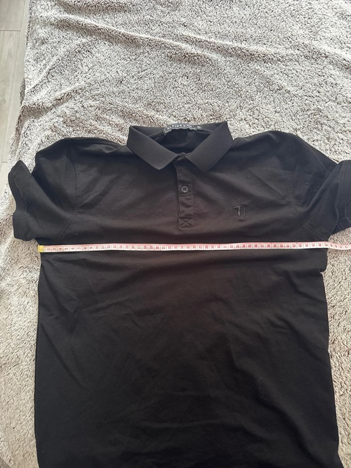 👕 polo homme - 50 - 33 fire ear - polo noir- 100% coton - très bon état - photo numéro 12