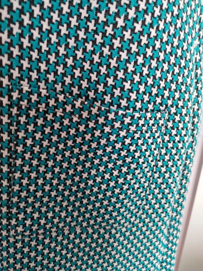 Robe rétro Pull & Bear avec poches Turquoise - photo numéro 3