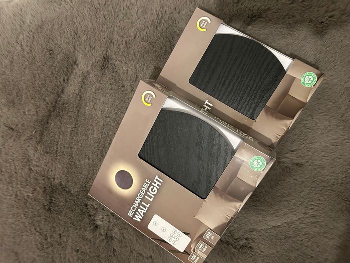 Double veilleuse murale Noir - photo numéro 2